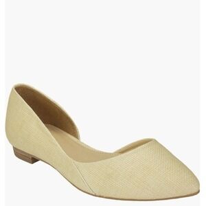 Marc Fisher LTD Women's Sunny Ballet Flat, Slip On, Chic Light Natural, 8.5, NWT